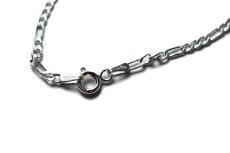 画像2: Italian Silver Necklace Figaro (2)