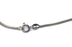 画像2: Italian Silver Necklace Snake #002 (2)