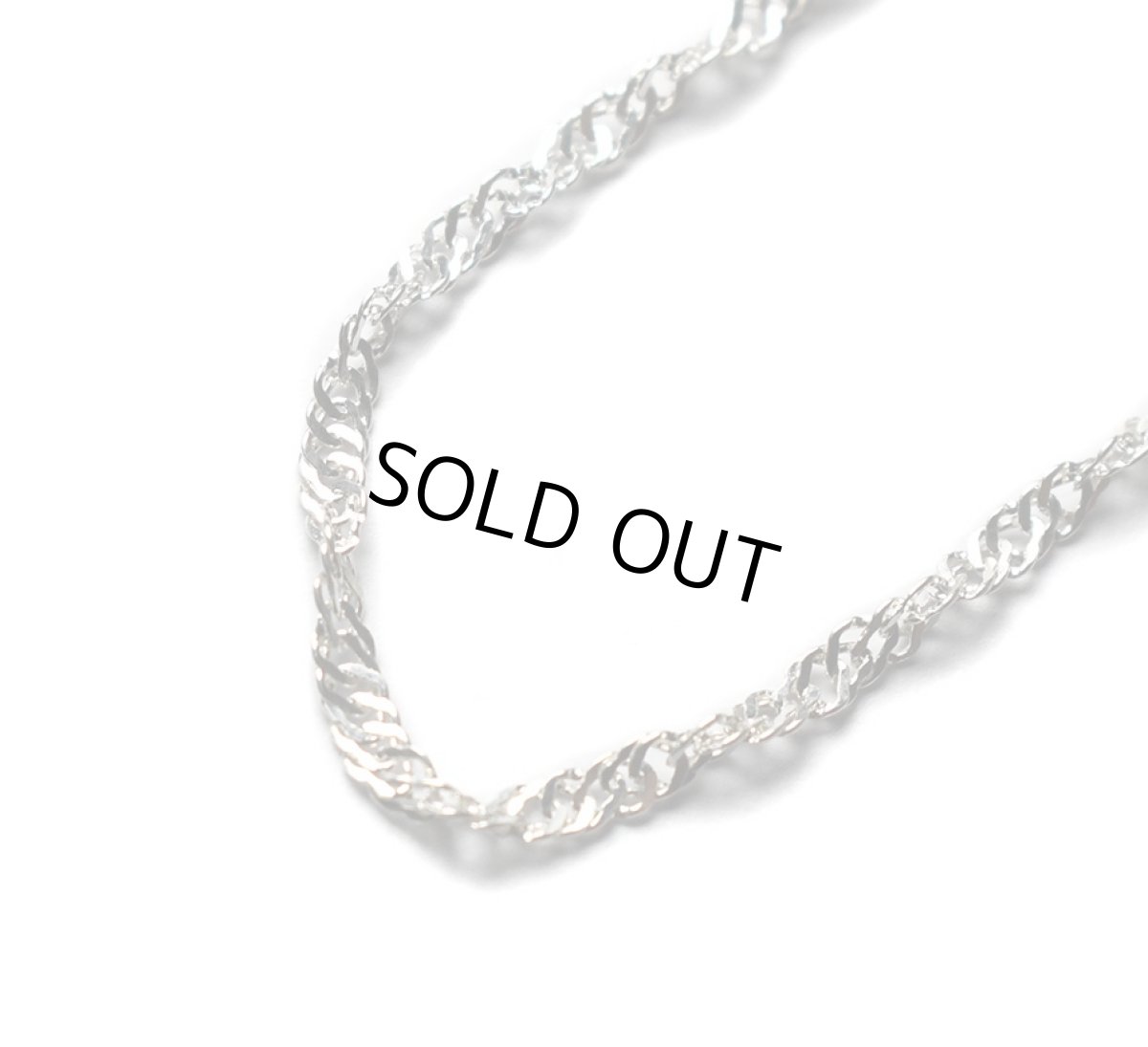 画像1: Italian Silver Necklace Twist (1)