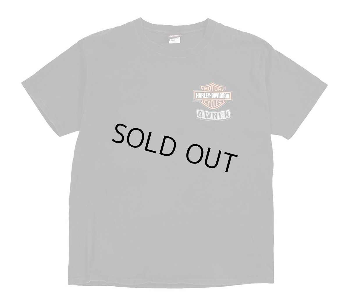 画像1: Used Harley-Davidson S/S Print Tee Black (1)