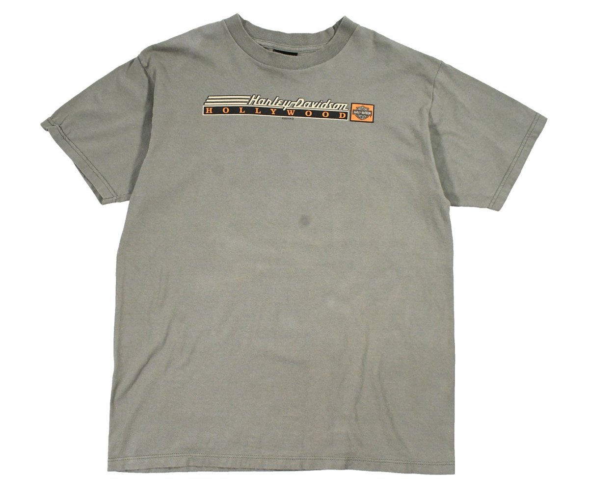 画像1: Used Harley-Davidson S/S Print Tee Moss made in USA (1)