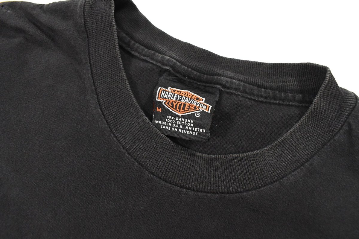画像3: Used Harley-Davidson S/S Print Tee Black made in USA (3)