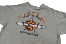 画像4: Used Harley-Davidson S/S Print Tee Moss made in USA (4)