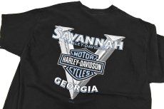 画像4: Used Harley-Davidson S/S Print Tee Black made in USA (4)
