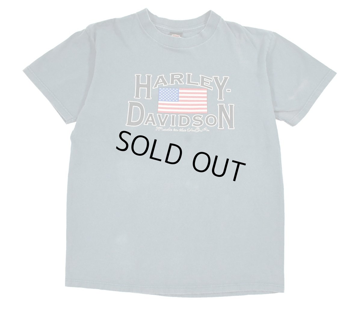 画像1: Used Harley-Davidson S/S Print Tee Sax made in USA (1)