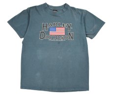 画像1: Used Harley-Davidson S/S Print Tee Sax made in USA (1)