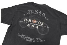 画像4: Used Harley-Davidson S/S Print Tee Black made in USA (4)