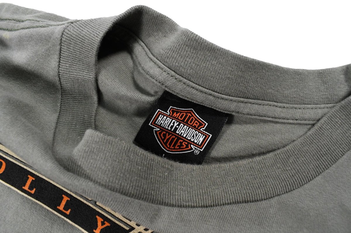 画像3: Used Harley-Davidson S/S Print Tee Moss made in USA (3)