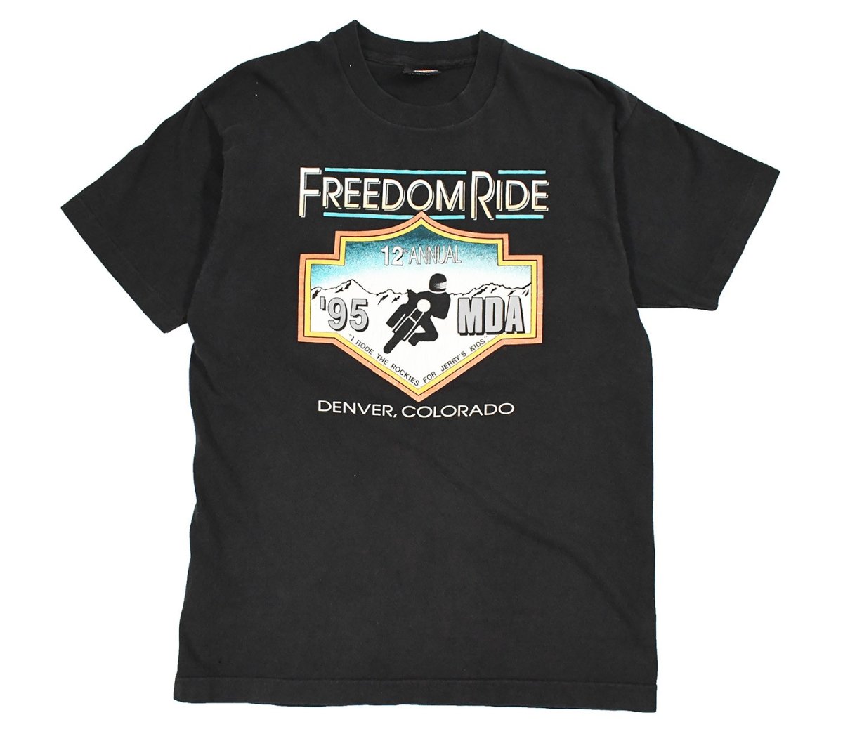 画像1: Used Harley-Davidson S/S Print Tee Black made in USA (1)