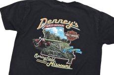 画像4: Used Harley-Davidson S/S Print Tee Black (4)