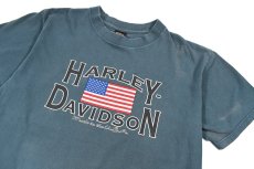 画像2: Used Harley-Davidson S/S Print Tee Sax made in USA (2)