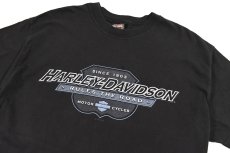 画像2: Used Harley-Davidson S/S Print Tee Black made in USA (2)