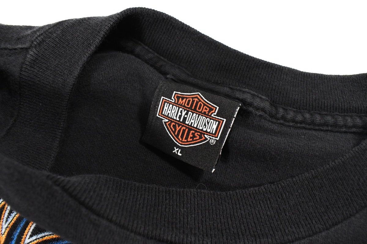 画像3: Used Harley-Davidson S/S Print Tee Black made in USA (3)