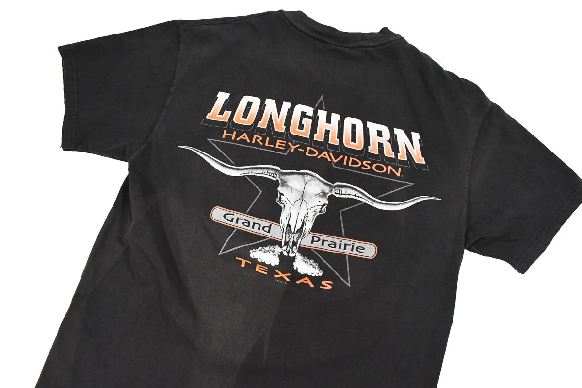 画像5: Used Harley-Davidson S/S Print Tee Black made in USA (5)
