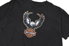画像2: Used Harley-Davidson S/S Print Tee Black made in USA (2)