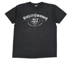画像1: Used Harley-Davidson S/S Print Tee Black (1)