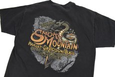 画像4: Used Harley-Davidson S/S Print Pocket Tee Black made in USA (4)