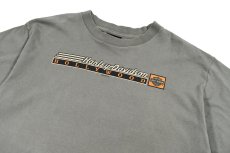 画像2: Used Harley-Davidson S/S Print Tee Moss made in USA (2)