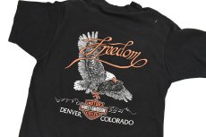 画像4: Used Harley-Davidson S/S Print Tee Black made in USA (4)