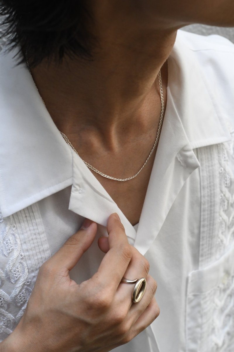 画像3: Italian Silver Necklace Anchor #001 (3)