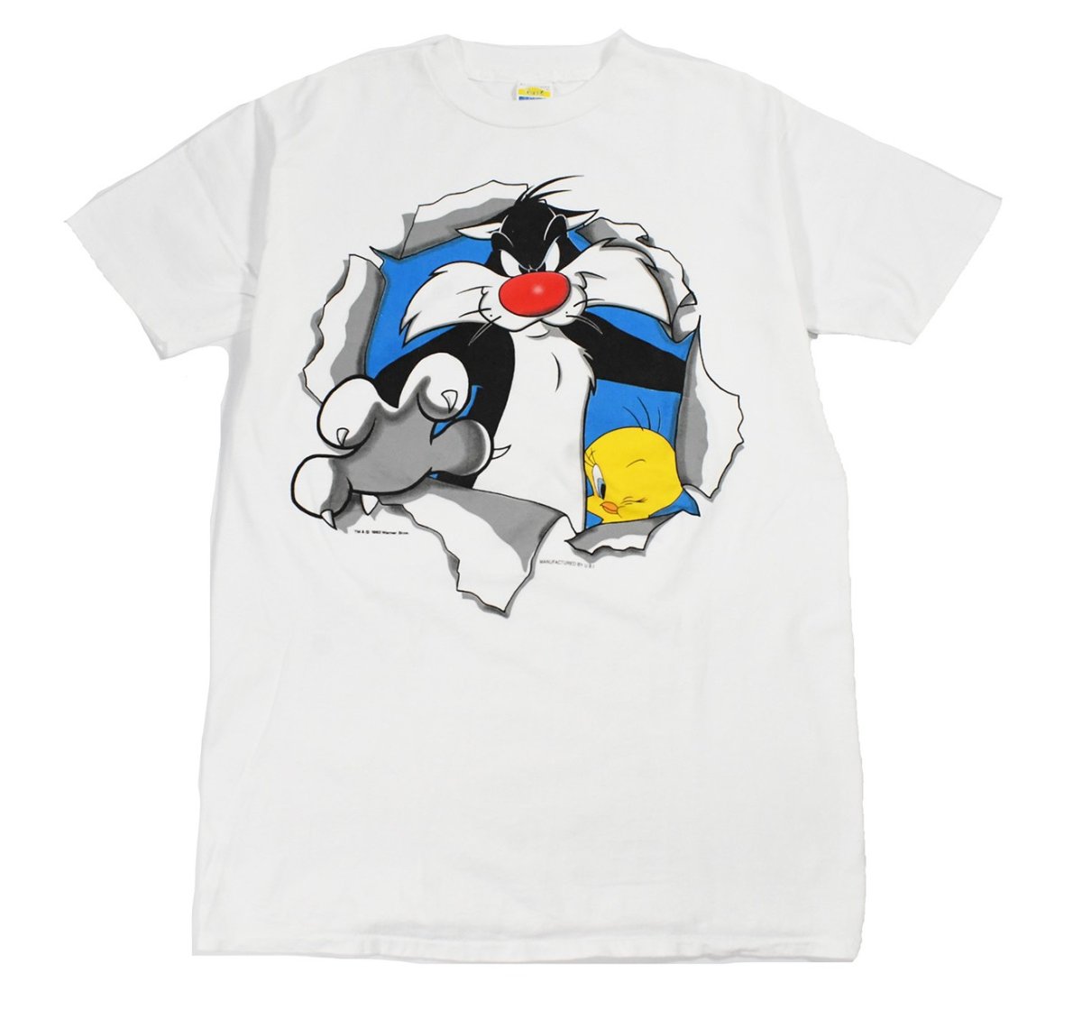 画像1: Used Warner Bros. S/S Print Tee (1)