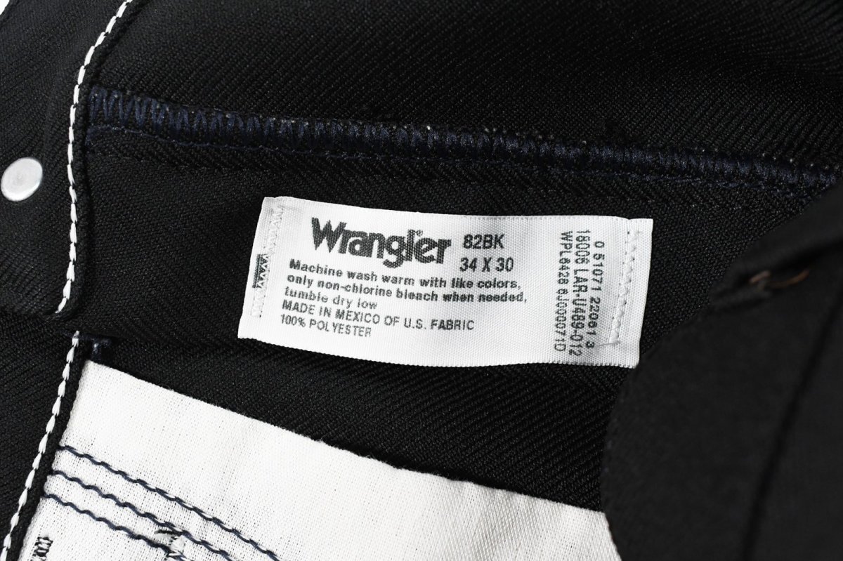 画像5: Used Wrangler Wrancher Dress Jeans Black (5)
