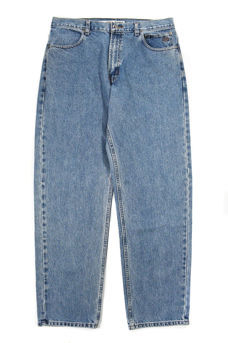 画像1: Used Harley-Davidson Denim Pants (1)