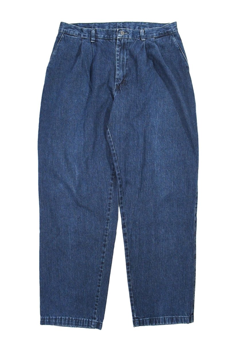 画像1: Used Lee Tuck Denim Trouser (1)