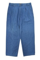 画像1: Used Cambridge Tuck Denim Trouser (1)