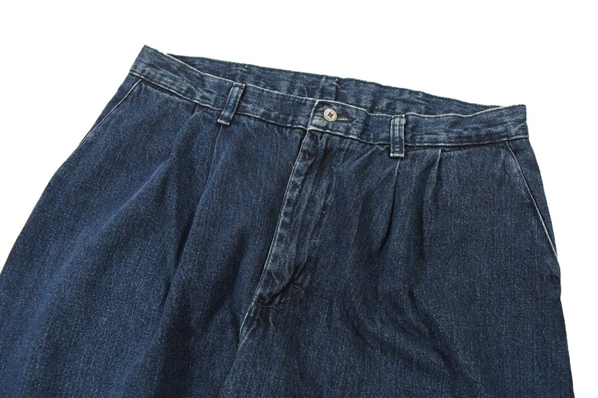画像2: Used Lee Tuck Denim Trouser (2)