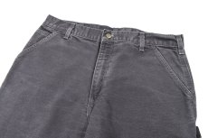 画像2: Used Carhartt Duck Carpenter Pants Petrol Blue カーハート (2)