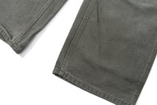 画像3: Used Carhartt Duck Carpenter Pants Moss カーハート (3)