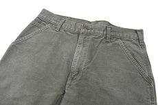 画像2: Used Carhartt Duck Carpenter Pants Moss カーハート (2)