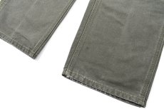 画像3: Used Carhartt Duck Carpenter Pants Moss カーハート (3)