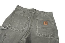 画像4: Used Carhartt Duck Carpenter Pants Moss カーハート (4)