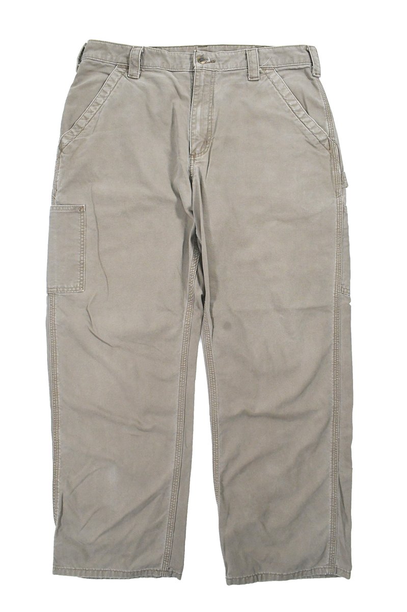 画像1: Used Carhartt B151 Carpenter Pants Light Brown カーハート (1)