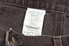 画像5: Used Carhartt Duck Carpenter Pants Dark Brown カーハート (5)