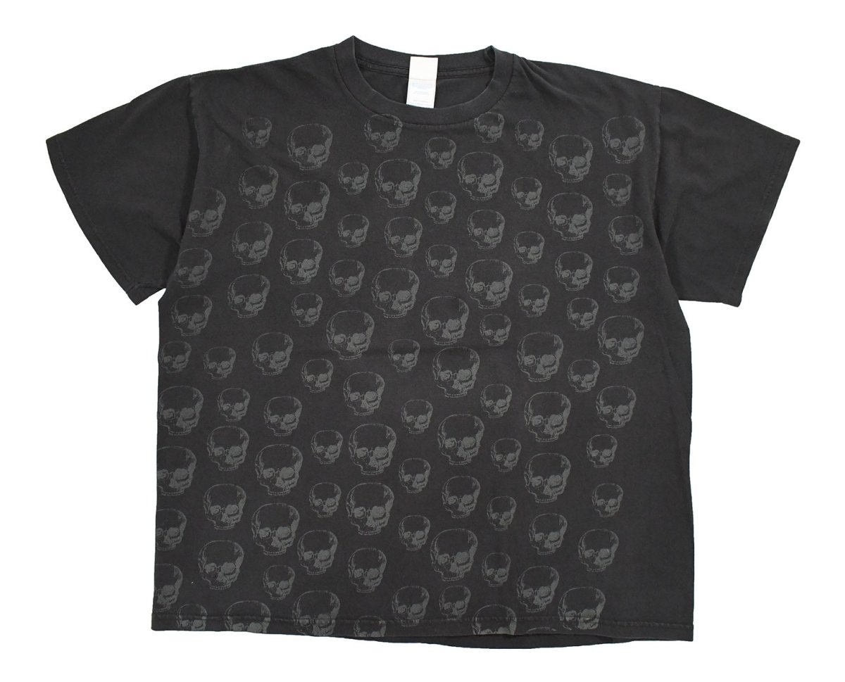 画像1: Used Skull Print Tee (1)