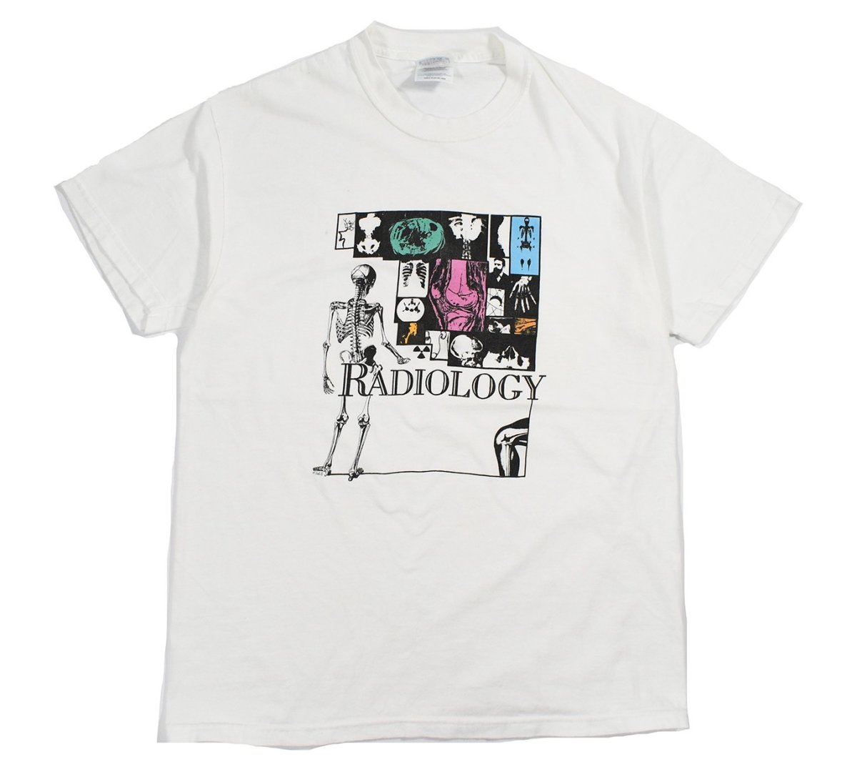 画像1: Used Skull Print Tee (1)