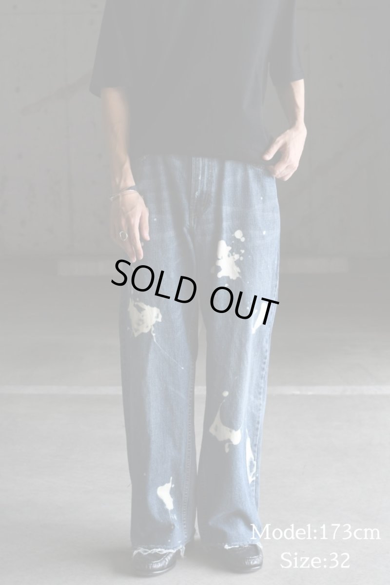 画像9: Used Levi's 569 Bleached Cut Off Denim Pants リーバイス (9)