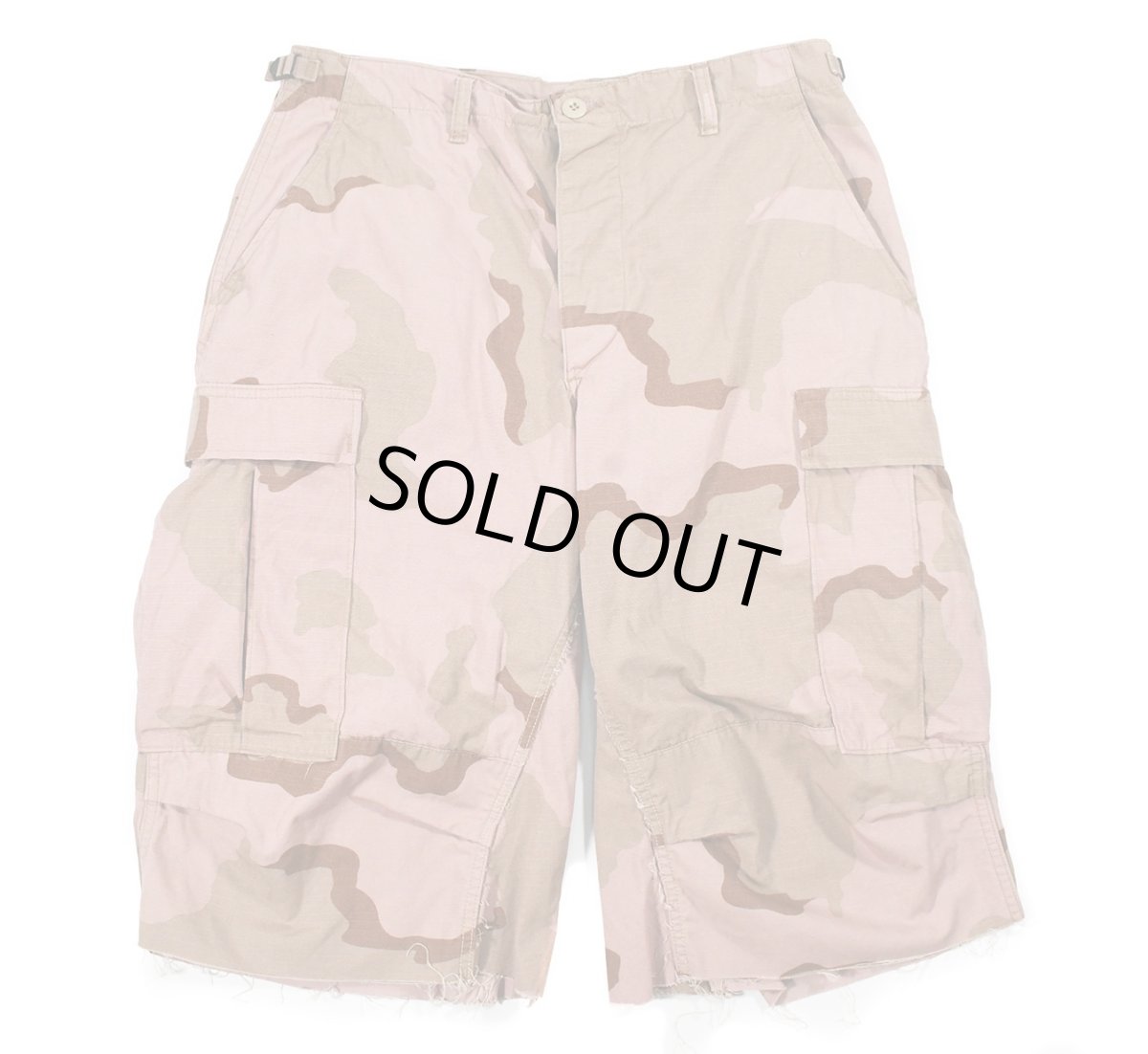 画像1: Used Us Army Over Dye Combat Jorts 3C Desert Camo Quartz Pink (1)