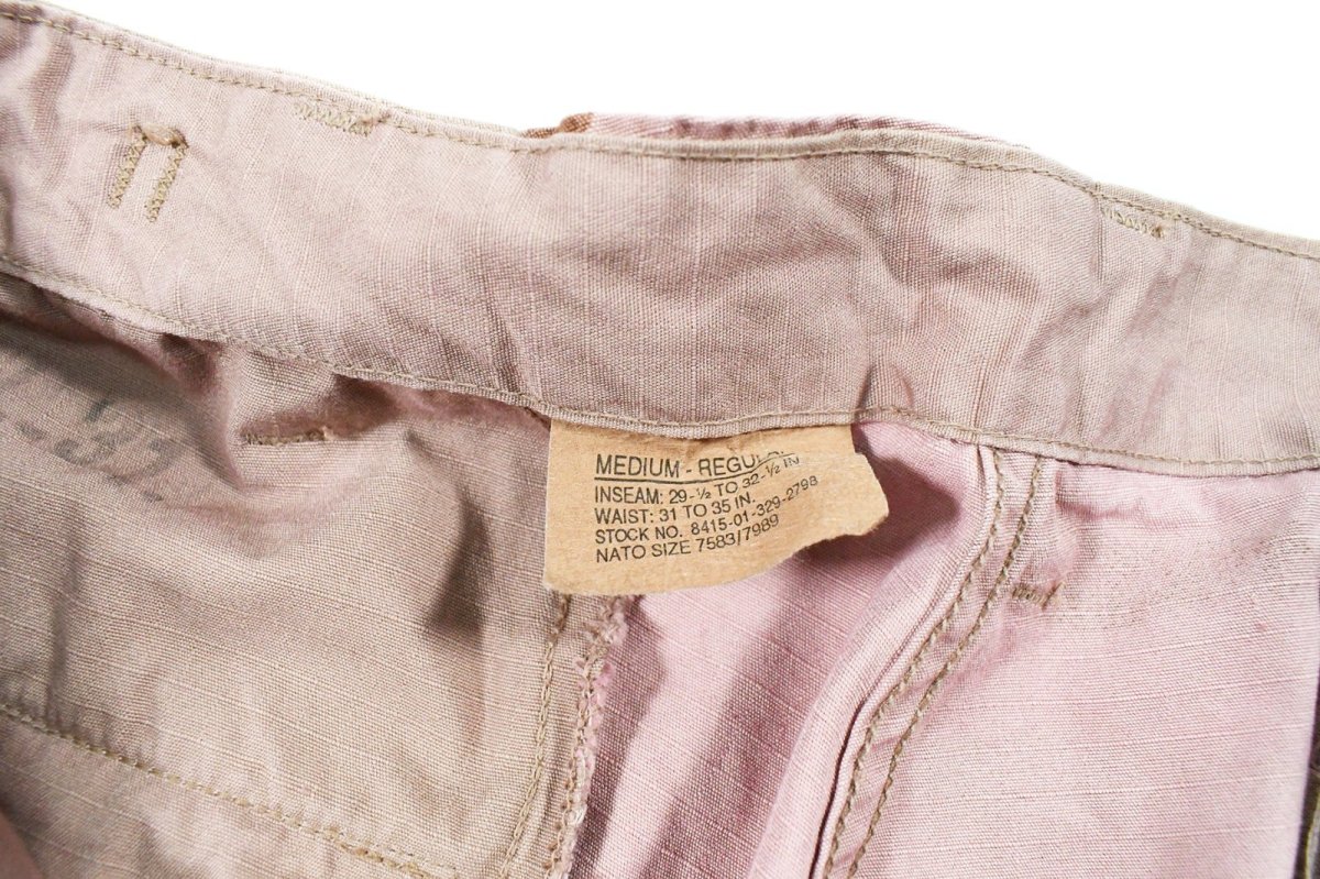 画像8: Used Us Army Over Dye Combat Jorts 3C Desert Camo Quartz Pink (8)