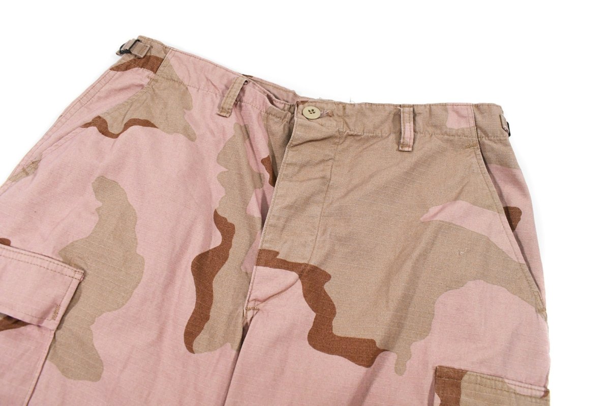 画像2: Used Us Army Over Dye Combat Jorts 3C Desert Camo Quartz Pink (2)