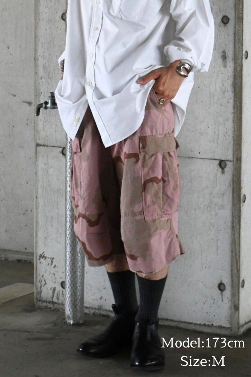 画像10: Used Us Army Over Dye Combat Jorts 3C Desert Camo Quartz Pink (10)