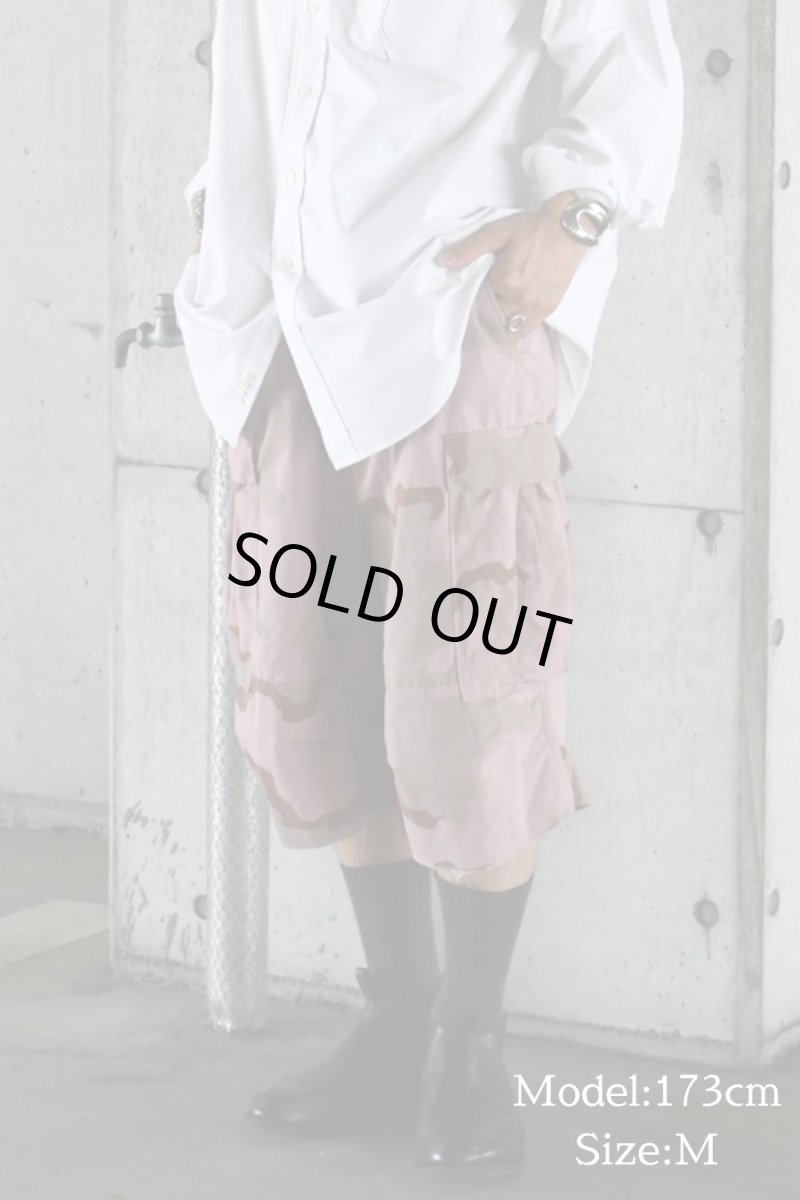 画像10: Used Us Army Over Dye Combat Jorts 3C Desert Camo Quartz Pink (10)