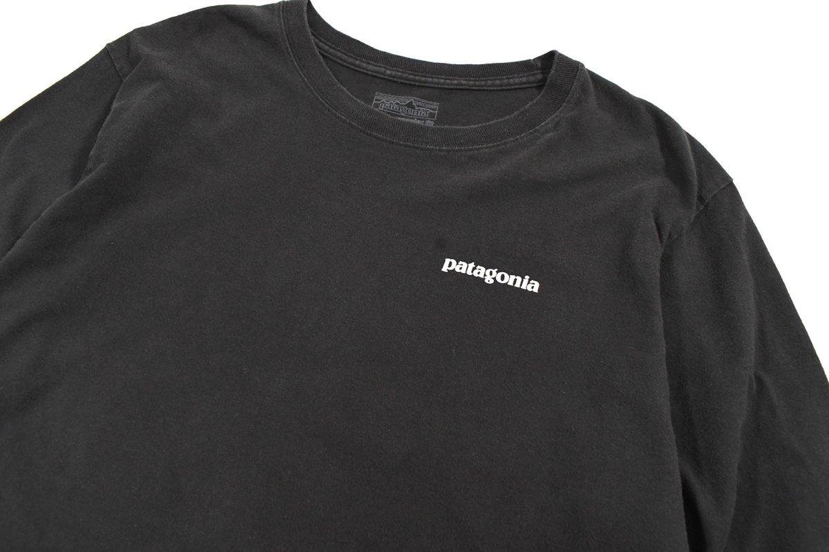 画像2: Used patagonia L/S Print Tee パタゴニア (2)