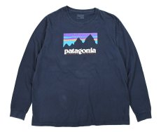 画像1: Used patagonia L/S Print Tee パタゴニア (1)