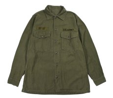 画像1: Used Us Military Cotton Sateen OG-107 Utility Shirt (1)