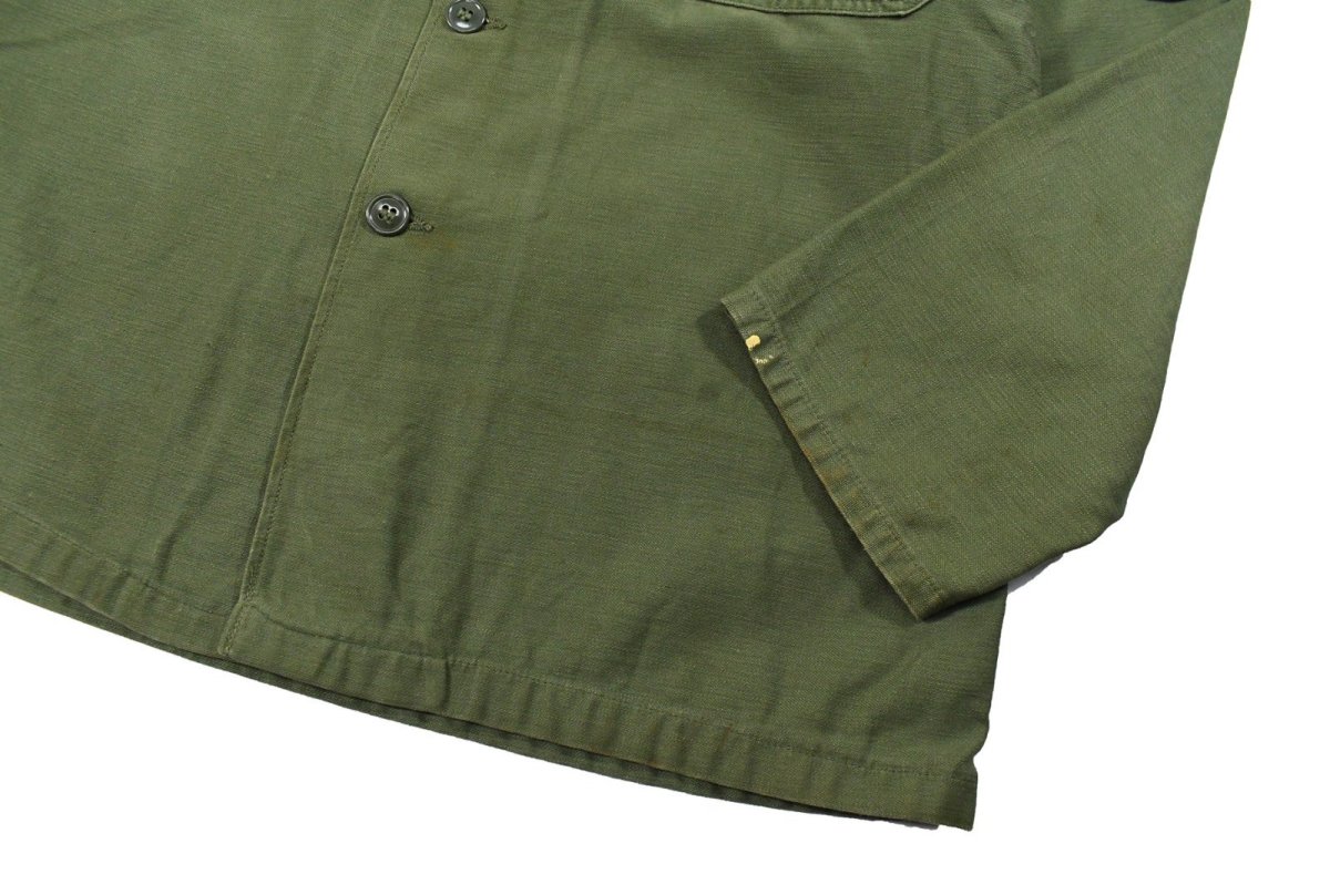 画像3: Used Us Military Cotton Sateen OG-107 Utility Shirt (3)