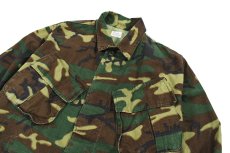 画像2: Used Us Military Ripstop Poplin Jungle Fatigue Jacket ERDL Leaf Camo (2)